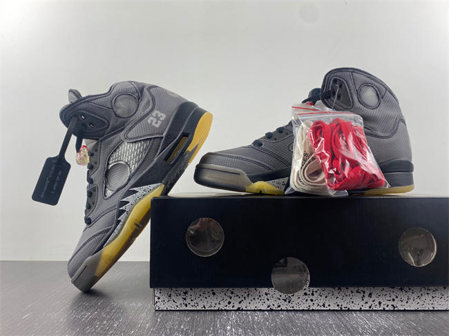 Jordan5 Off-White Black CT8480-001