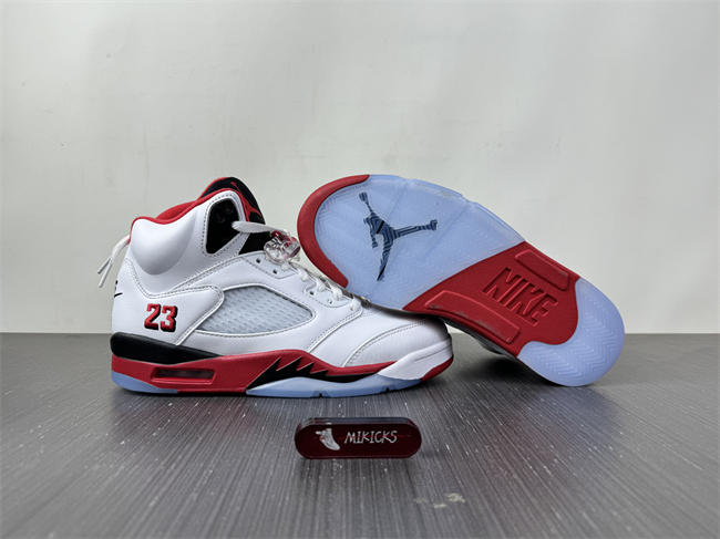 Air Jordan 5 Fire Red Black Tongue 2025 HQ7978-101