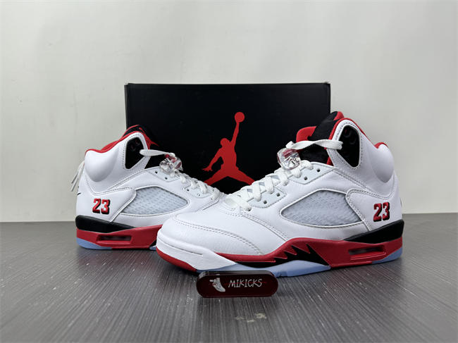 Air Jordan 5 Fire Red Black Tongue 2025 HQ7978-101