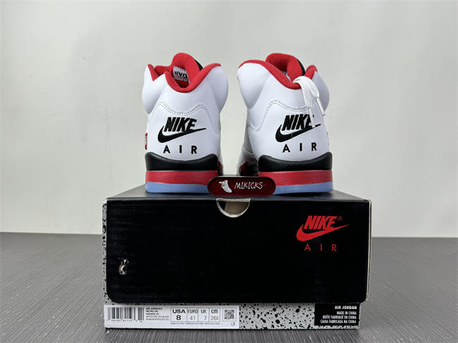 Air Jordan 5 Fire Red Black Tongue 2025 HQ7978-101