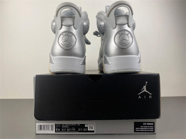 PSG x Air Jordan 6 "Metallic Silver" IQ5135-001
